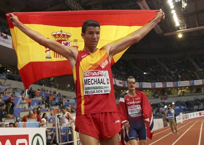 Mechaal, tras conseguir en marzo el oro en los 3.000m de los Europeos en pista cubierta.