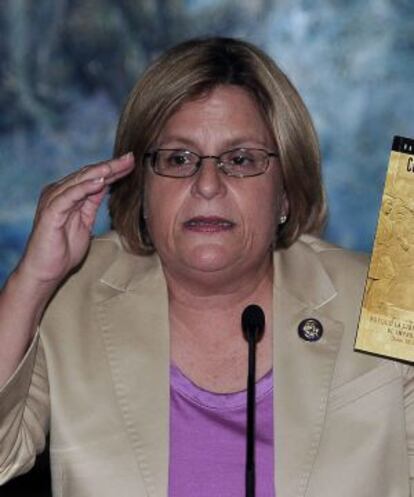 En la imagen, la senadora Republicana estadounidense Ileana Ros-lehtinen.