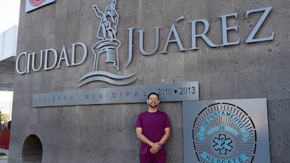 Daniel Soto, enfermero con nacionalidad mexicana, en Ciudad Juárez, junio de 2025.