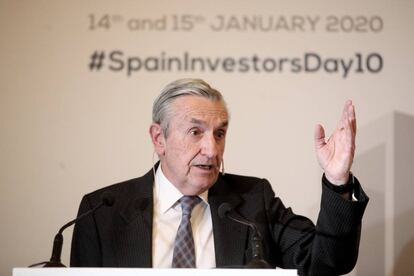 El presidente de la Comisión Nacional de los Mercados y la Competencia (CNMC), José María Marín Quemada, interviene en el segundo y último día de la X edición de 'Spain Investors Day', en Madrid.