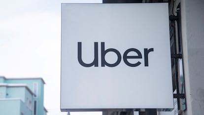 El logotipo de Uber.