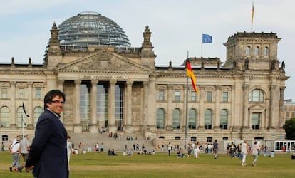 El expresidente Carles Puigdemont, en una imagen de archivo en Berlín.