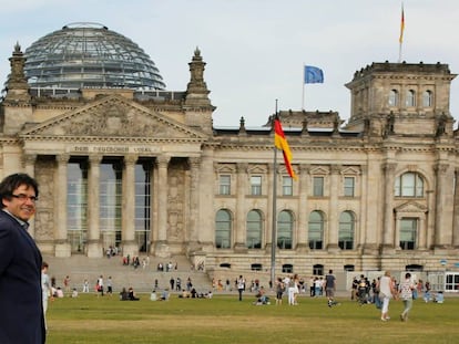 El expresidente Carles Puigdemont, en una imagen de archivo en Berlín. 
 