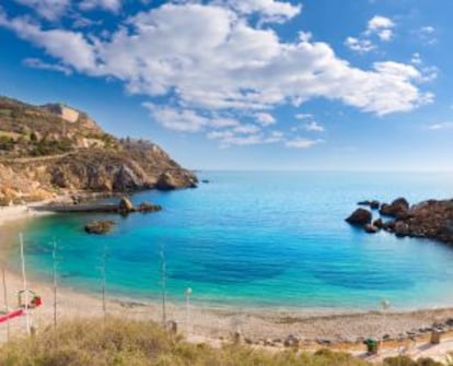 Cala Cortina, en la costa de Cartagena (Murcia).