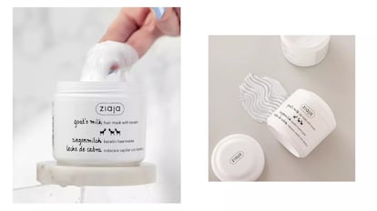 Además de esta mascarilla para el pelo, Ziaja cuenta con otros productos de belleza a base de leche de cabra. ZIAJA.