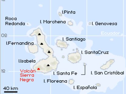 Volcán Sierra Negra en las Islas Galápagos