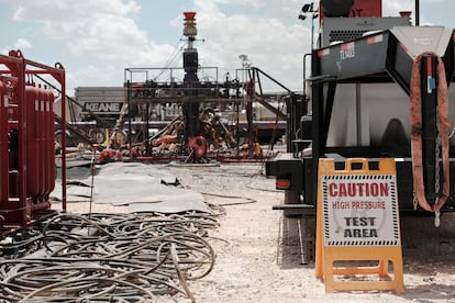 Chevron fracking site near Midland, Texas, U.S. August 22, 2019.
