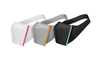 'Closca Mask' en tres colores y con cinco marcas coloreadas para diferenciarlas en una misma familia u oficina.