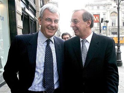 Rampl (izquierda), de HVB, y Profumo, de Unicredito.