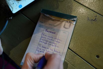 Detalle de una de las canciones de La Tremendita en una comanda.