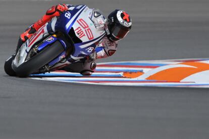 Lorenzo, ayer al frente de la carrera de la República Checa.