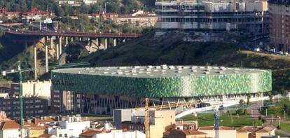 Vista del Bilbao Arena desde la Torre Iberdrola.