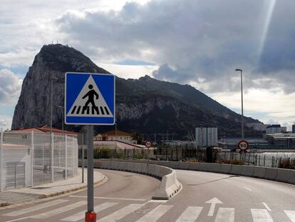 Gibraltar, visto desde La Línea de la Cocepción.