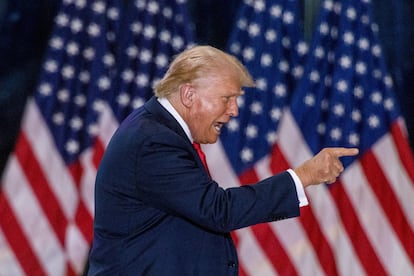 Donald Trum durante un mitin en Minnesota, el 27 de julio.