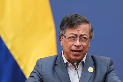 Gustavo Petro en Santiago, Chile, el 21 de julio de 2025.