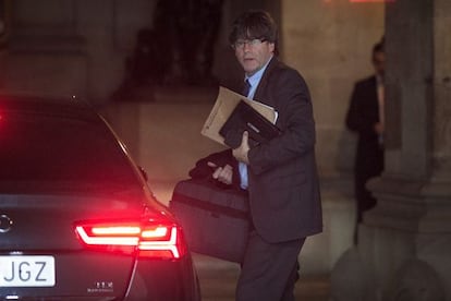 Carles Puigdemont, el pasado 13 de diciembre.