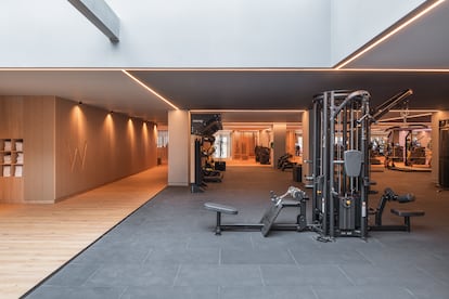 Interior del gimnasio Abada Club.