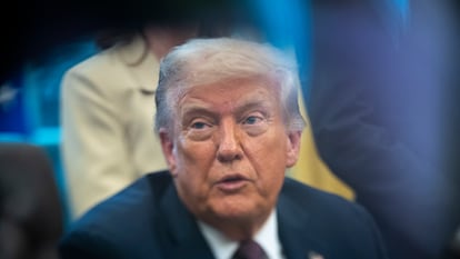 U.S. President Donald Trump in the Oval Office on Monday.
