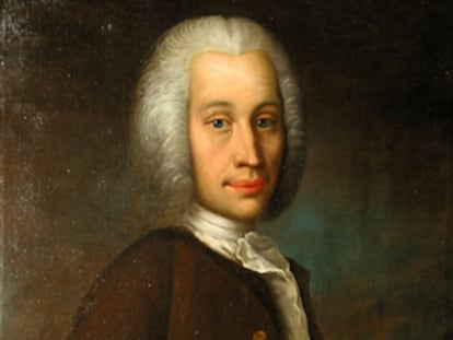 Retrato de Anders Celsius (1701-1744) del artista Olof Arenius.
