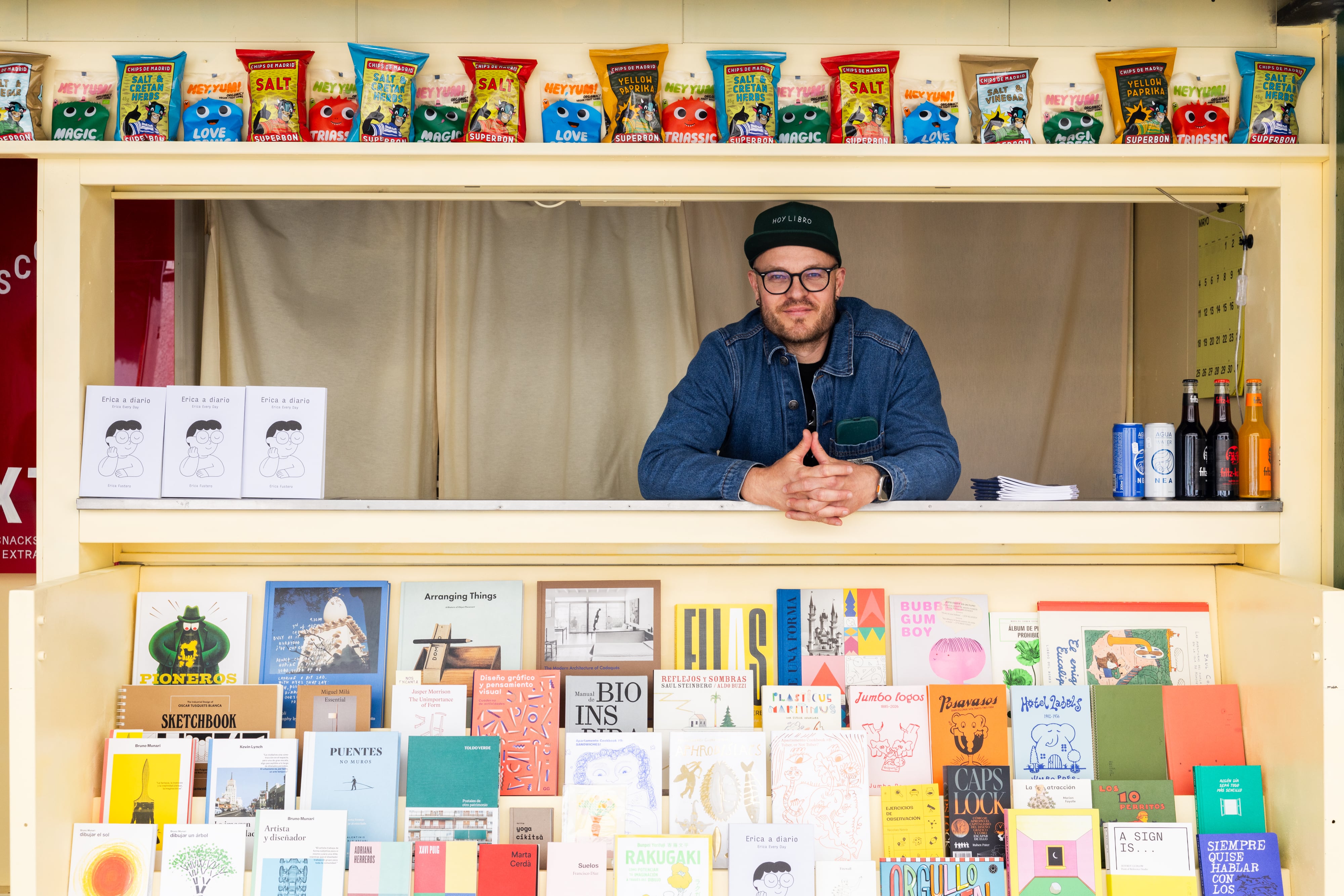 Andrei Hillebrand, en el quiosco Extra.