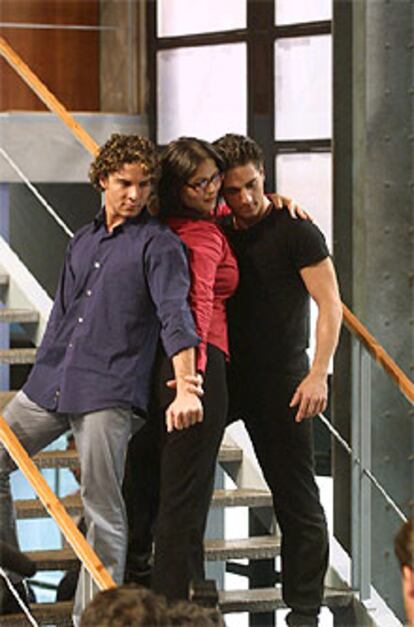 Bisbal, Rosa y Bustamante en la pasada edición de <b></b><i>Operación Triunfo.</i>