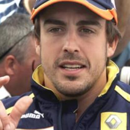 Fernando Alonso, a su llegada a Albert Park