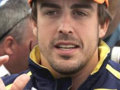 Fernando Alonso, a su llegada a Albert Park