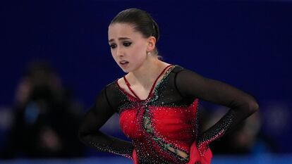 Kamila Valieva, el pasado febrero, en los Juegos de Pekín.