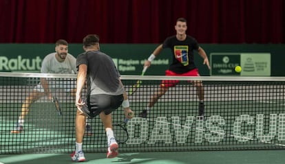 Entrenamientos fin de semana para la Copa Davis de la Selección Española de Tenis.