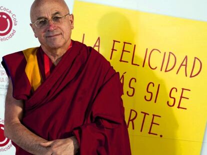 Matthieu Ricard, monje budista que asiste al Congreso de Coca Cola.