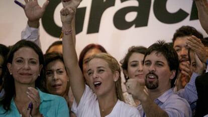 Liliana Tintori, la esposa de Leopoldo López, líder opositor venezolano encarcelado.