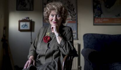 Shirley Collins, en su casa de Lewes (Sussex, Reino Unido), en noviembre pasado.