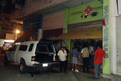 Exterior del centro de belleza donde se hallaron los cadáveres