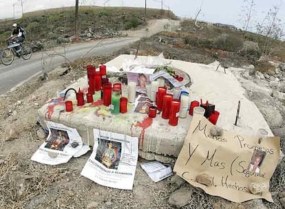 Camino que une los núcleos de La Estrella y El Fraile (Tenerife), donde fue raptada la joven Fernanda Fabiola Urzúa.