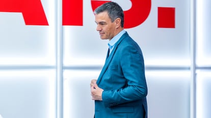 Pedro Sánchez, a su llegada a la reunión de la última ejecutiva federal del PSOE.