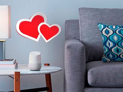 Cómo mantener una conversación romántica con tu Google Home por San Valentín