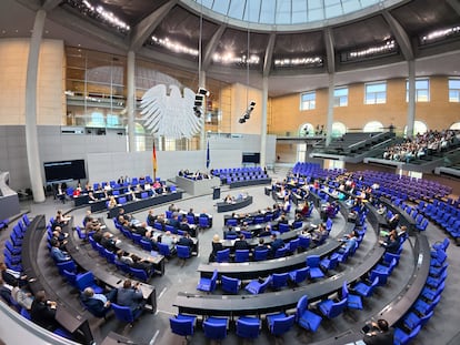 Vista del plenario del Parlamento alemán en una sesión del 26 de junio pasado.
