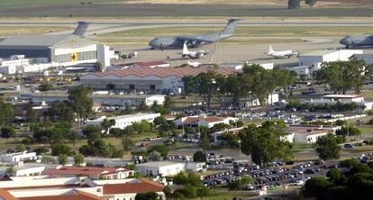 Vista aérea de la Base de Rota (Cádiz).