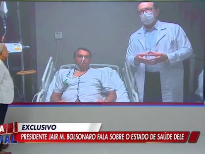 O presidente Jair Bolsonaro e o médico Antônio Macedo participam do programa 'Alerta Geral', da TV A Crítica e da RedeTV!.