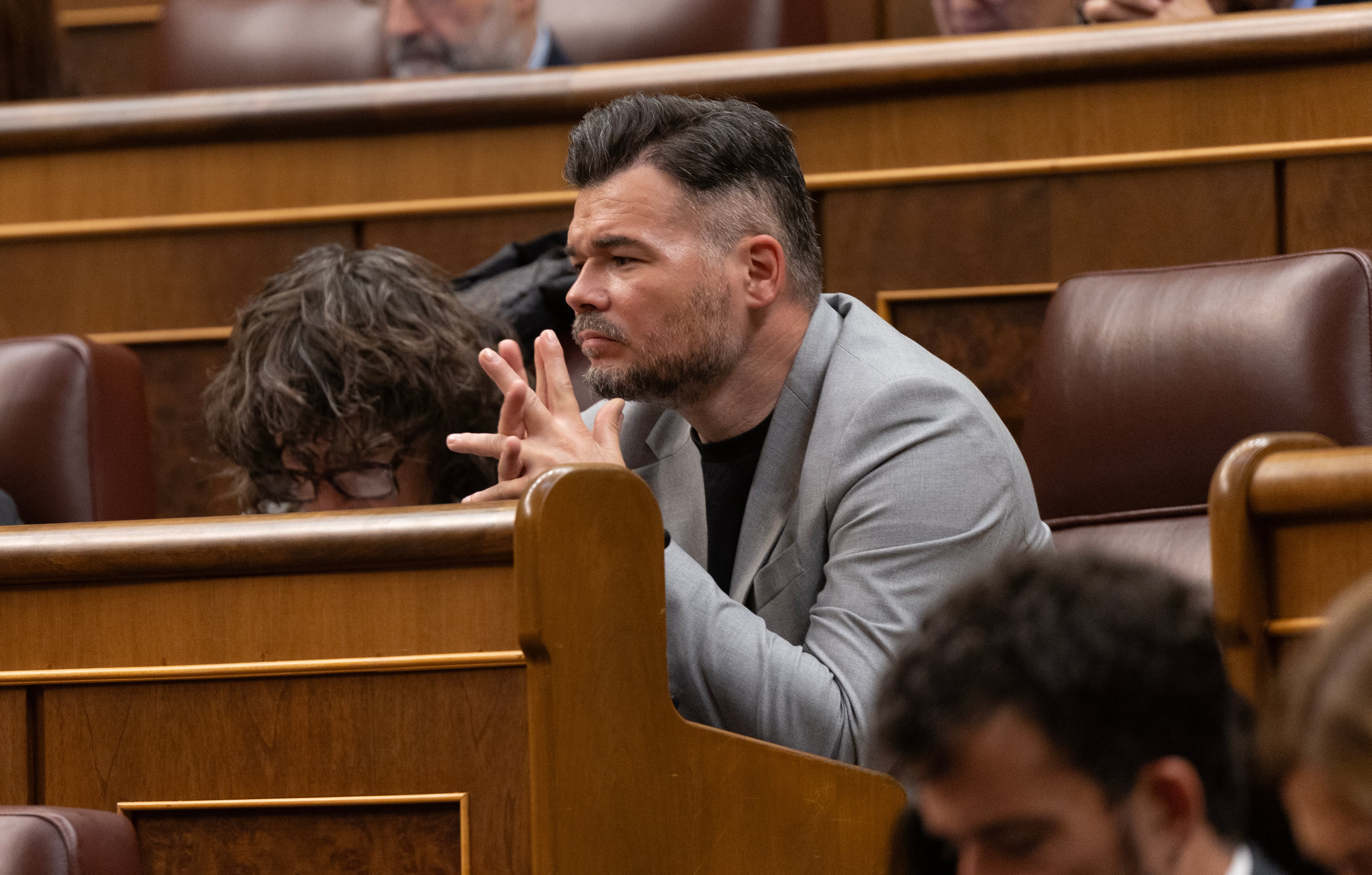 Rufián, este jueves en el Congreso. 