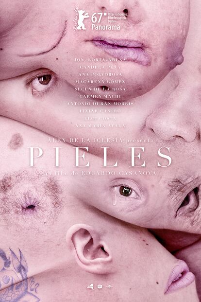 Cartel de la ópera prima de Eduardo Casanova, ‘Pieles’.