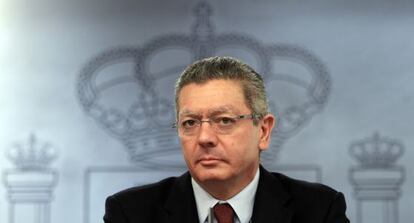 El ministro de Justicia, Alberto Ruiz-Gallard&oacute;n, en una imagen de archivo.