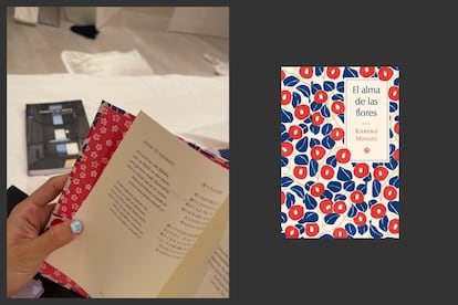 In this image from Rosalía’s Instagram account, posted on September 13, 2022, you can see the Spanish translation of 'The Soul of Flowers,' by Japanese poet Kaneko Misuzu.