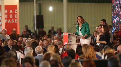 La secretaria general del PSOE andaluz, Susana Díaz, el pasado viernes.