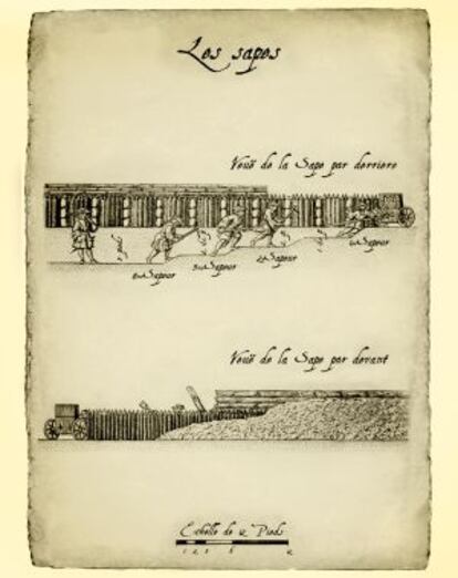 Tècniques d`assalt a una fortificació.