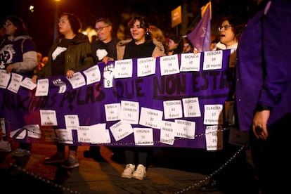 Manifestación del 25N en A Coruña.