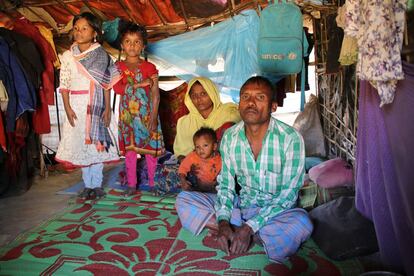 Salaman y Noor llegaron a Kutupalong en agosto de 2017 con sus cuatro hijos. Desde entonces cientos de miles de familias rohingya han dejado Myanmar huyendo de la violencia.