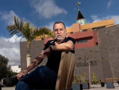 Pablo Jiménez Gutiérrez, víctima de abusos sexuales, en San Bartolomé de Tirajana (Gran Canaria) el pasado lunes.
