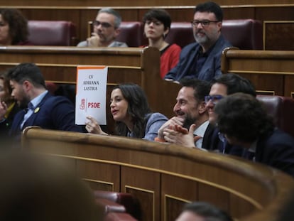 Arrimadas insinuó en el Congreso que la diputada Adriana Lastra solo tiene experiencia laboral como política del PSOE.