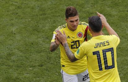 James sustituye a Quintero en el encuentro que disputó Colombia contra Japón.